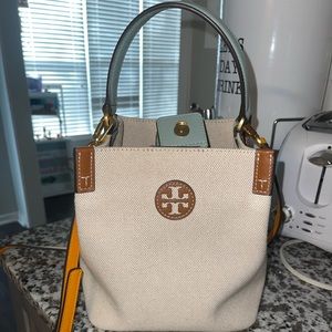 Tory Burch Canvas Bucket Bag